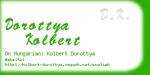 dorottya kolbert business card